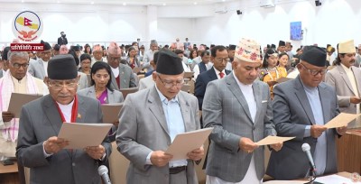  कांग्रेस, एमाले र नेकपा सांसद एउटै बेञ्चमा 